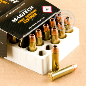 Image of the .357 MAGNUM MAGTECH FIRST DEFENSE 95 GRAIN SCHP (20 ROUNDS) available at AmmoMan.com.