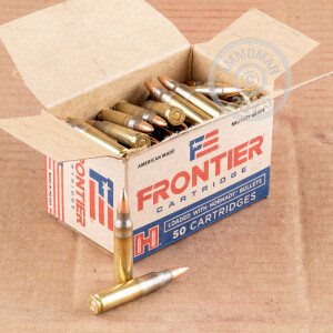 Photograph showing detail of 223 REM HORNADY FRONTIER 55 GRAIN FMJ (50 ROUNDS)