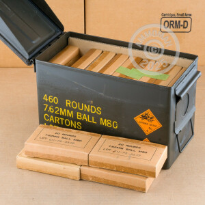 Image of the 7.62x51 PMC AMMO CAN 146 GRAIN FMJ (460 ROUNDS) available at AmmoMan.com.