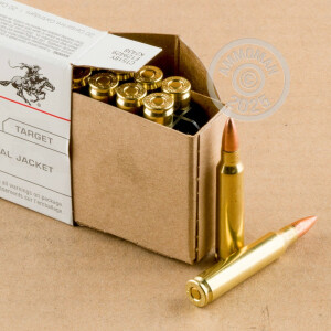 Image detailing the brass case on the Winchester ammunition.