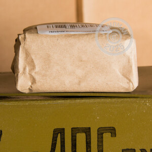 Image of the 7.62X54R RUSSIAN SURPLUS 149 GRAIN FMJ SILVER TIP SPAM CAN (440 ROUNDS) available at AmmoMan.com.