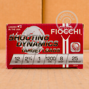  ammo made by Fiocchi with a 2-3/4" shell.