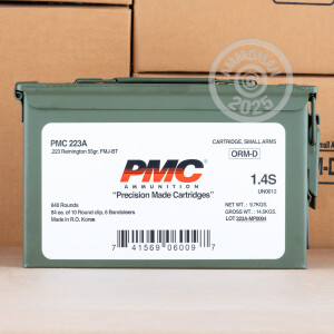 Image of the .223 REMINGTON PMC AMMO CAN 55 GRAIN FMJ-BT (840 ROUNDS) available at AmmoMan.com.