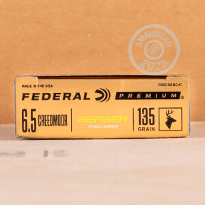 An image of 6.5MM CREEDMOOR ammo made by Federal at AmmoMan.com.