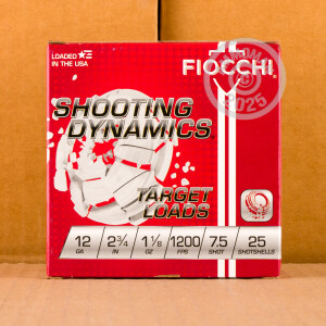 Photograph showing detail of 12 GAUGE FIOCCHI 2-3/4" 1-1/8 OZ. #7.5 SHOT (250 ROUNDS)