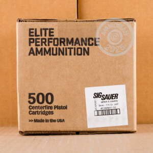 Photo of 9mm Luger JHP ammo by SIG for sale at AmmoMan.com.