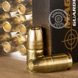 Photo detailing the .45 GAP MAGTECH GUARDIAN GOLD 185 GRAIN JHP (20 ROUNDS) for sale at AmmoMan.com.