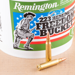 Photograph showing detail of 223 REM REMINGTON UMC FREEDOM BUCKET 55 GRAIN FMJ (300 ROUNDS)