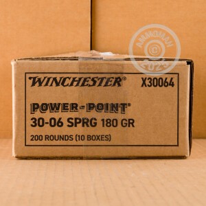 Photograph showing detail of 30-06 SPRINGFIELD WINCHESTER SUPER-X 180 GRAIN PP (20 ROUNDS)