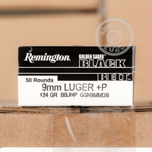 Image of 9mm Luger pistol ammunition at AmmoMan.com.