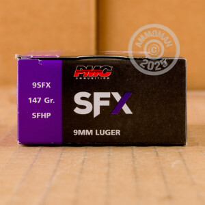 An image of 9mm Luger ammo made by PMC at AmmoMan.com.