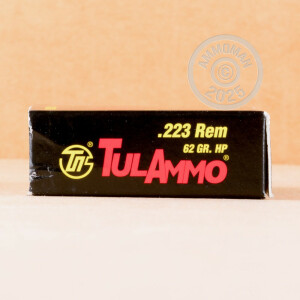 Photo detailing the 223 REMINGTON TULA 62 GRAIN HP (500 ROUNDS) for sale at AmmoMan.com.