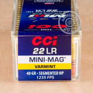 Image of the 22 LR CCI MINI-MAG 40 GRAIN SHP (100 ROUNDS) available at AmmoMan.com.