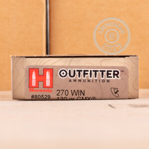 Image of the 270 WIN HORNADY OUTFITTER 130 GRAIN GMX (20 ROUNDS) available at AmmoMan.com.