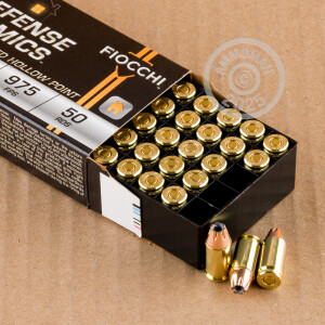 Photograph showing detail of .380 ACP FIOCCHI 90 GRAIN JHP (1000 ROUNDS)