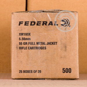 Photo of 5.56x45mm FMJ-BT ammo by Federal for sale.