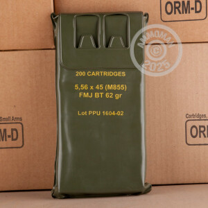 Image of 5.56X45MM PRVI PARTIZAN M855 BATTLE PACKS 62 GRAIN FULL METAL JACKET BOAT TAIL (1000 ROUNDS)