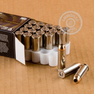 Photograph showing detail of 44 MAGNUM FEDERAL PERSONAL DEFENSE HST 230 GRAIN JHP (20 ROUNDS)