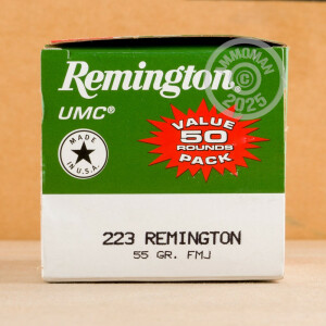 Photo detailing the .223 REMINGTON UMC VALUE PACK 55 GRAIN MC (50 ROUNDS) for sale at AmmoMan.com.