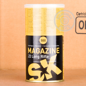 Photo detailing the 22 LR SK MAGAZINE 40 GRAIN LRN (500 ROUNDS) for sale at AmmoMan.com.