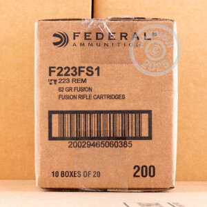 A photo of a box of Federal ammo in 223 Remington.