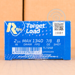 Picture of 2-3/4" 12 Gauge ammo made by Rio Ammunition in-stock now at AmmoMan.com.