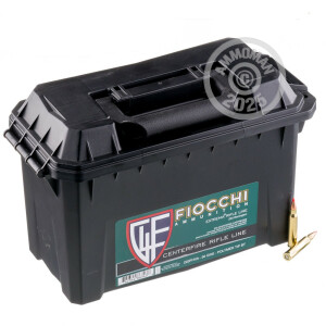 Photograph showing detail of 223 REMINGTON FIOCCHI IN PLANO AMMO CAN 50 GRAIN V-MAX POLYMER TIP (200 ROUNDS)