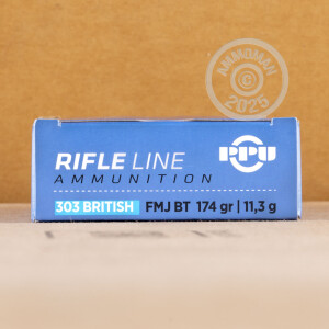 Image of the 303 BRITISH PRVI PARTIZAN 174 GRAIN FMJ (20 ROUNDS) available at AmmoMan.com.