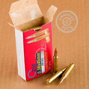 Image detailing the brass case on the ZSR Ammunition ammunition.