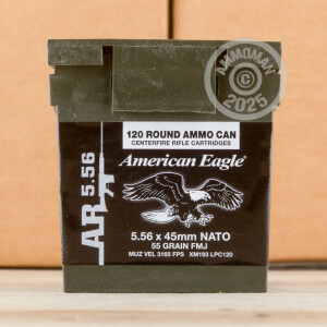 Image of the 5.56 NATO FEDERAL LAKE CITY M193 BALL 55 GRAIN FMJ-BT (120 ROUNDS) available at AmmoMan.com.