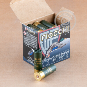 Image of 12 GAUGE FIOCCHI SPEED STEEL 3" 1-1/8 OZ. #2 SHOT (25 ROUNDS)