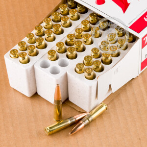 A photograph of 60 rounds of 200 grain 300 AAC Blackout ammo with a Open Tip bullet for sale.