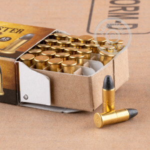 Photograph showing detail of 22 WIN AUTO AGUILA 45 GRAIN LRN (50 ROUNDS) - WINCHESTER MODEL 1903 RIFLE ONLY!