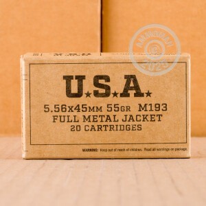 Image detailing the brass case on the Winchester ammunition.