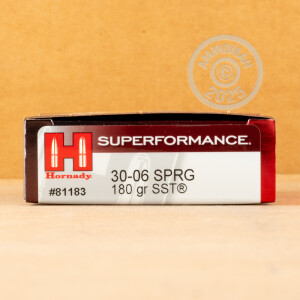 Image of the 30-06 SPR HORNADY 180 GRAIN SST (20 ROUNDS) available at AmmoMan.com.