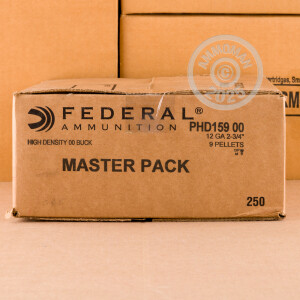 Image of 12 GAUGE FEDERAL HIGH DENSITY 2-3/4" 9 PELLETS 00 BUCKSHOT (50 ROUNDS)