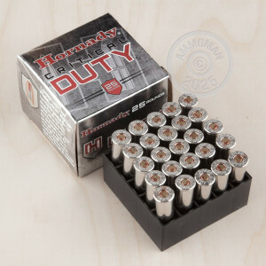 Photograph showing detail of 357 MAG HORNADY CRITICAL DUTY 135 GRAIN JHP FTX CRITICAL DUTY (25 ROUNDS)