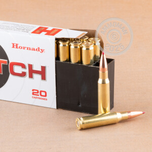 Image of the 308 WIN HORNADY MATCH 168 GRAIN ELD MATCH (200 ROUNDS) available at AmmoMan.com.