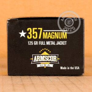 An image of 357 Magnum ammo made by Armscor at AmmoMan.com.