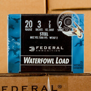 Image of 20 GAUGE FEDERAL SPEED-SHOK 3" 7/8 OZ #2 SHOT (25 ROUNDS)