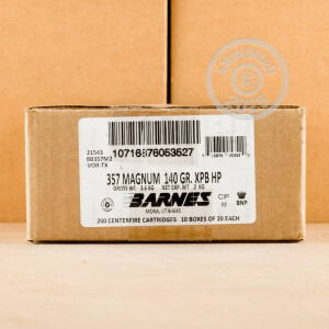 Photo of 357 Magnum Solid Copper Hollow Point (SCHP) ammo by Barnes for sale at AmmoMan.com.