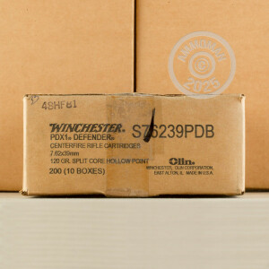 Image of the 7.62X39 WINCHESTER PDX1 DEFENDER 120 GRAIN HP (20 ROUNDS) available at AmmoMan.com.