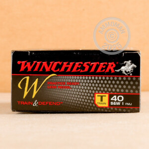 Image of 40 S&W WINCHESTER TRAIN & DEFEND 180 GRAIN FMJ (500 ROUNDS)