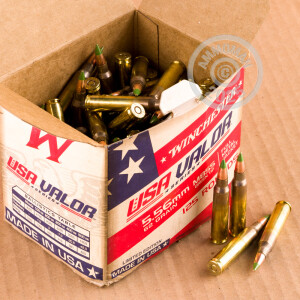 Image of 5.56X45 WINCHESTER USA VALOR 62 GRAIN FMJ M855 (125 ROUNDS)