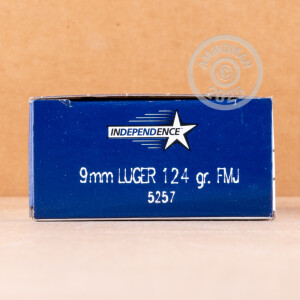 Image of Independence 9mm Luger pistol ammunition.