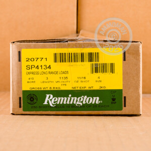 Image of 410 BORE 3 INCH #4 SHOT REMINGTON EXPRESS LONG RANGE (25 ROUNDS)