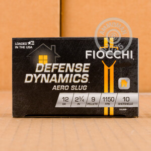 Photograph showing detail of 12 GAUGE FIOCCHI LOW RECOIL 2-3/4" 9 PELLETS 00 BUCKSHOT (250 ROUNDS)