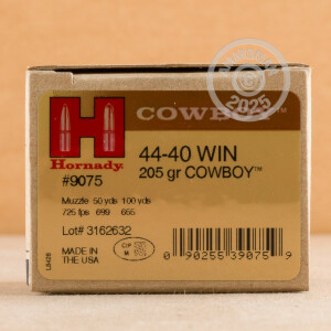 Image of 44-40 WINCHESTER HORNADY COWBOY 205 GRAIN LFN (20 ROUNDS)