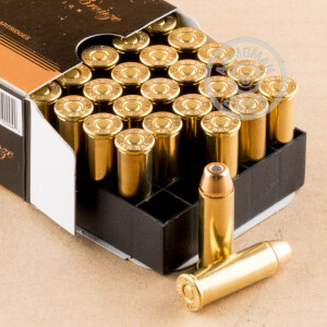 Image of PMC 44 Remington Magnum pistol ammunition.