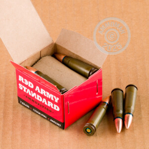 An image of 7.62 x 39 ammo made by Red Army Standard at AmmoMan.com.